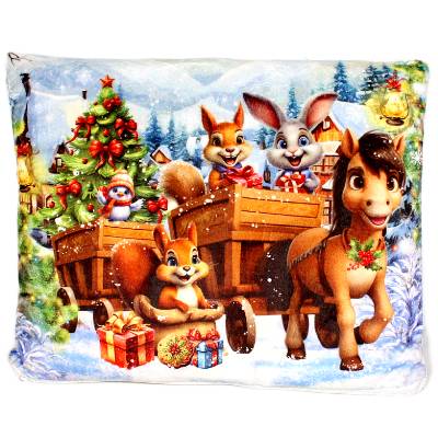 Детский новогодний подарок в картонной упаковке весом 1000 грамм